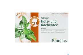 Sie sehen eine Packung Sidroga Tee Doppelkammerbeutel Hals +rachentee 20st, Produktbild: 01 Sidroga Tee Doppelkammerbeutel Hals +rachentee 20st, A-Nr.: 3442980 - 01