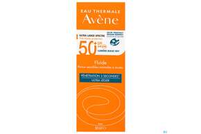 Sie sehen eine Packung Avène Sonnenfluid Spf 50+ 50ml, Produktbild: 01 Avène Sonnenfluid Spf 50+ 50ml, A-Nr.: 5598976 - 01