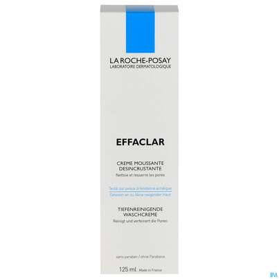 Sie sehen eine Packung La Roche Posay Akne/mischhaut Effaclar Waschcreme 125ml, Produktbild: 01 La Roche Posay Akne/mischhaut Effaclar Waschcreme 125ml, A-Nr.: 2657299 - 01