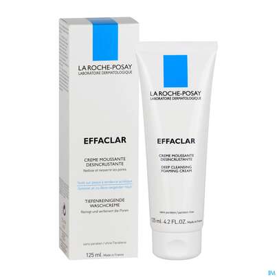 Sie sehen eine Packung La Roche Posay Akne/mischhaut Effaclar Waschcreme 125ml, Produktbild: 04 La Roche Posay Akne/mischhaut Effaclar Waschcreme 125ml, A-Nr.: 2657299 - 04