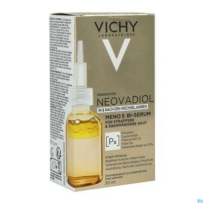 Sie sehen eine Packung Vichy Neovadiol Meno 5 Bi-serum 30ml, Produktbild: 05 Vichy Neovadiol Meno 5 Bi-serum 30ml, A-Nr.: 5424070 - 05