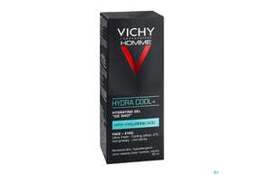 Sie sehen eine Packung Vichy Homme Hydra Cool 50ml, Produktbild: 01 Vichy Homme Hydra Cool 50ml, A-Nr.: 4862514 - 01