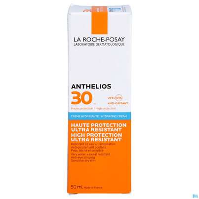 Sie sehen eine Packung Sonnenprodukte La Roche Posay Anthelios 30/creme +duftstoff 50ml, Produktbild: 01 Sonnenprodukte La Roche Posay Anthelios 30/creme +duftstoff 50ml, A-Nr.: 4396963 - 01