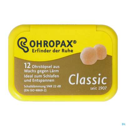 Ohrenschutz Ohropax Classic Ohrstoepsel Wachs Ger 12st, A-Nr.: 5024287 - 01