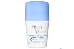 Sie sehen eine Packung Vichy Deo/roll-on Mineral 48h 50ml, Produktbild: 01 Vichy Deo/roll-on Mineral 48h 50ml, A-Nr.: 4759503 - 01