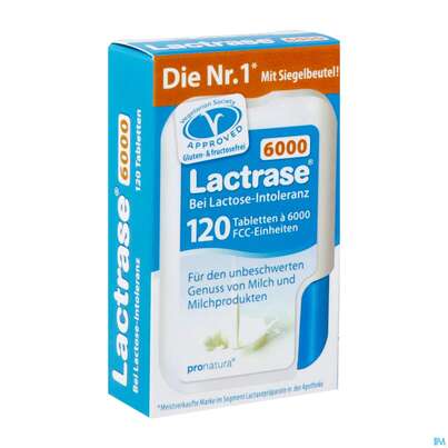 Lactrase Tabl Im Klickspender 6.000 Fcc -pro Natura 120st, A-Nr.: 4309496 - 02