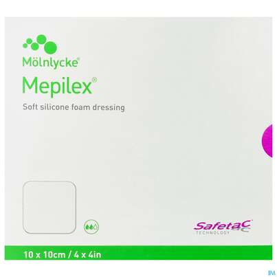 Wundverband Mepilex/xt Silikon 10x10cm 5st, A-Nr.: 4301543 - 02