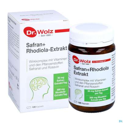 Safran +rhodiola Extrakt Kapseln Dr.wolz Nr 60548 120st, A-Nr.: 4297758 - 07