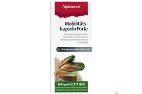 Sie sehen eine Packung Alpinamed Mobilitaetskapseln Forte 30st, Produktbild: 01 Alpinamed Mobilitaetskapseln Forte 30st, A-Nr.: 4269644 - 01