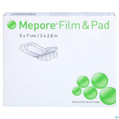 Mepore/film +pad/pharm 5x 7cm 5st, A-Nr.: 3743782 - 01