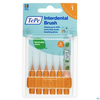 Tepe Interdentalbuersten 0,45mm Orange 6st, A-Nr.: 3698490 - 01