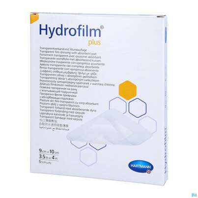 Wundverband Hydrofilm/plus 9x 10cm 5st, A-Nr.: 3697208 - 02