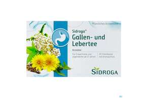 Sie sehen eine Packung Sidroga Tee Doppelkammerbeutel Gallen- U.lebertee 20st, Produktbild: 01 Sidroga Tee Doppelkammerbeutel Gallen- U.lebertee 20st, A-Nr.: 4034585 - 01
