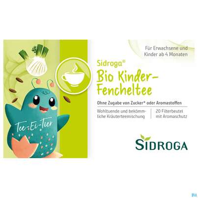 Sidroga Tee Doppelkammerbeutel Bio-kinder-fenchel 20st, A-Nr.: 3628325 - 01