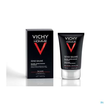 Sie sehen eine Packung Vichy Homme Sensi/balsam/ca 75ml, Produktbild: 07 Vichy Homme Sensi/balsam/ca 75ml, A-Nr.: 3595838 - 07