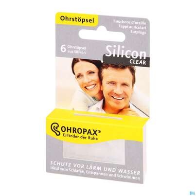 Ohrenschutz Ohropax/clear Silicon G.laerm/wasser/wind Farbl 6st, A-Nr.: 3967375 - 04