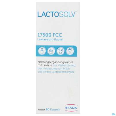 Lactosolv Kapseln Enzym Lactase 17500 Fcc Dose 60st, A-Nr.: 3949058 - 01