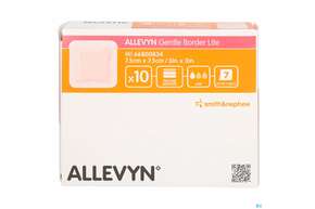 Wundverband Allevyn/gentle Border Lite 7,5x 7,5cm 10st, A-Nr.: 3946491 - 01