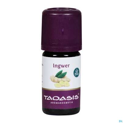 Sie sehen eine Packung Aetherische Oele Taoasis Bio Ingwer 5ml, Produktbild: 03 Aetherische Oele Taoasis Bio Ingwer 5ml, A-Nr.: 3494965 - 03