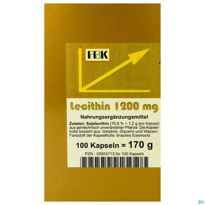 Lecithin Kapseln 1200 -fbk Pharma 100st, A-Nr.: 2048442 - 01