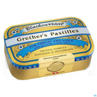 Grether&#039;s Pastilles Blackcurrant Zuckerhaltig 110g, A-Nr.: 1234705 - 01