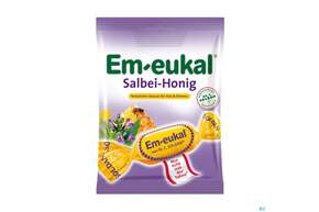 Sie sehen eine Packung Em-eukal Bonbons Zuckerhaltig Salbei/honig 75g, Produktbild: 01 Em-eukal Bonbons Zuckerhaltig Salbei/honig 75g, A-Nr.: 3841728 - 01