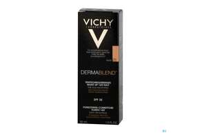 Sie sehen eine Packung Vichy Dermablend/fluid Make-up 25 Nude 30ml, Produktbild: 01 Vichy Dermablend/fluid Make-up 25 Nude 30ml, A-Nr.: 3044624 - 01