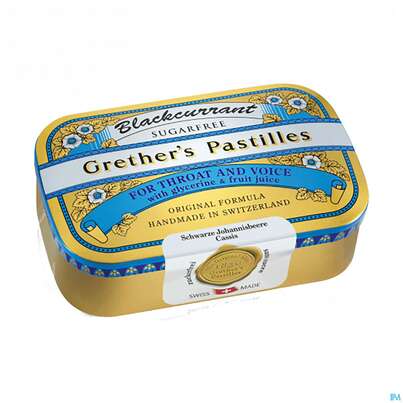 Grether&#039;s Pastilles Blackcurrant Zuckerfrei 110g, A-Nr.: 1704973 - 02