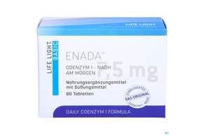 Sie sehen eine Packung Enada N.a.d.h Dr.birkmayer Tabl 7,5mg 80st, Produktbild: 01 Enada N.a.d.h Dr.birkmayer Tabl 7,5mg 80st, A-Nr.: 2963926 - 01