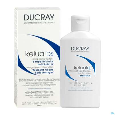 Sie sehen eine Packung Ducray Kelual Ds Intensiv-pflege-shampoo 100ml, Produktbild: 05 Ducray Kelual Ds Intensiv-pflege-shampoo 100ml, A-Nr.: 2959497 - 05
