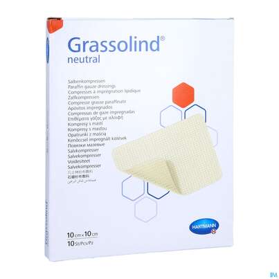 Kompressen Grassolind Neutral Salbenkompresse Steril 10x 10cm 10st, A-Nr.: 1520233 - 03