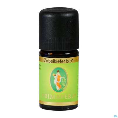 Sie sehen eine Packung Aetherische Oele Primavera Zirbelkiefer Bio 5ml, Produktbild: 04 Aetherische Oele Primavera Zirbelkiefer Bio 5ml, A-Nr.: 2305436 - 04