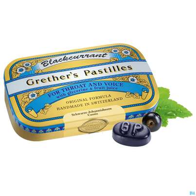 Grether&#039;s Pastilles Blackcurrant Zuckerhaltig 60g, A-Nr.: 2848728 - 01