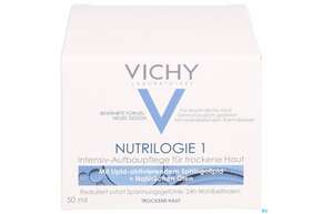 Sie sehen eine Packung Vichy Nutrilogie 1 Trockene Haut 50ml, Produktbild: 01 Vichy Nutrilogie 1 Trockene Haut 50ml, A-Nr.: 2297949 - 01