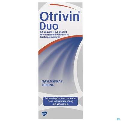 Otrivin Nasenspray Duo Loesung 0,5mg/ml+0,6mg/ml 10ml, A-Nr.: 3902938 - 01