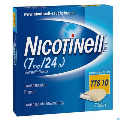 Nicotinell Transdermale Pflaster Tts 10 ( 7mg/24h) 7st, A-Nr.: 1254493 - 02