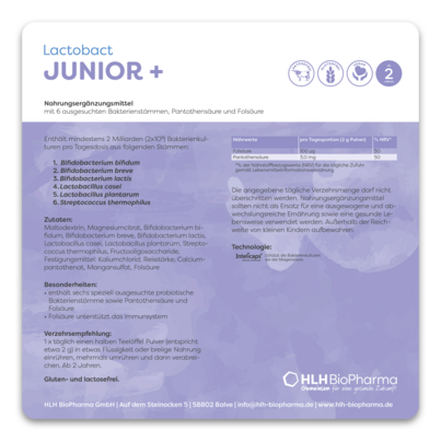 Lactobact JUNIOR +, A-Nr.: 3967754 - 04