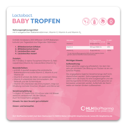 Lactobact BABY TROPFEN, A-Nr.: 5429475 - 04