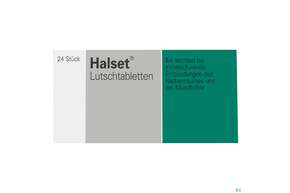 Sie sehen eine Packung Halset Lutschtabl 24st, Produktbild: 01 Halset Lutschtabl 24st, A-Nr.: 1091275 - 01