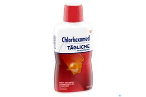 Sie sehen eine Packung Mundwasser/spuelung Chlorhexamed Tagliche Mundspuelung 500ml, Produktbild: 01 Mundwasser/spuelung Chlorhexamed Tagliche Mundspuelung 500ml, A-Nr.: 5461243 - 01