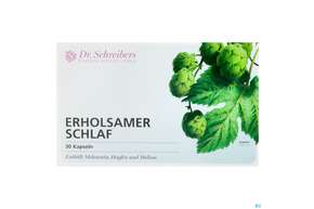 Sie sehen eine Packung Dr.schreibers Erholsamer Schlaf 30st, Produktbild: 01 Dr.schreibers Erholsamer Schlaf 30st, A-Nr.: 4249044 - 01