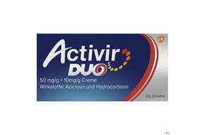 Activir Duo Creme 50mg/g +10mg/g 2g, A-Nr.: 4964077 - 01