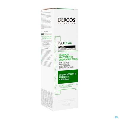 Sie sehen eine Packung Shampoon Vichy/dercos Psolution Anti-schuppen Psoriasis 200ml, Produktbild: 04 Shampoon Vichy/dercos Psolution Anti-schuppen Psoriasis 200ml, A-Nr.: 5429713 - 04