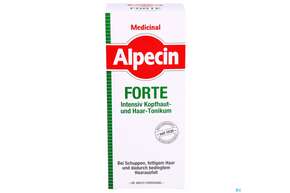 Sie sehen eine Packung Alpecin Medicinal Haarwasser Forte 200ml, Produktbild: 01 Alpecin Medicinal Haarwasser Forte 200ml, A-Nr.: 5001636 - 01