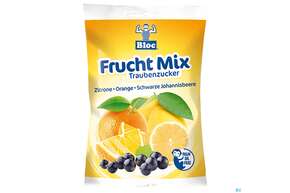 Sie sehen eine Packung Bloc Traubenzucker Beutel Frucht Mix 75g, Produktbild: 01 Bloc Traubenzucker Beutel Frucht Mix 75g, A-Nr.: 0753308 - 01