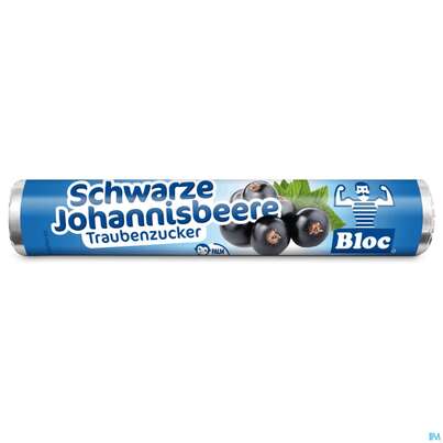 Bloc Traubenzucker Rollen Johannisbeere 42g, A-Nr.: 0753231 - 01