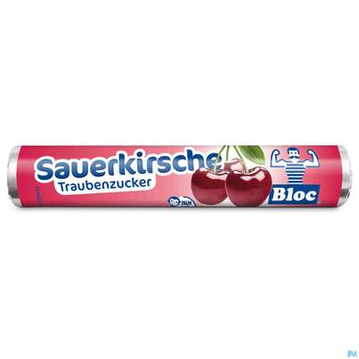 Bloc Traubenzucker Rollen Sauerkirsch 42g, A-Nr.: 0753277 - 01