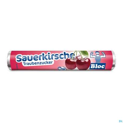 Bloc Traubenzucker Rollen Sauerkirsch 42g, A-Nr.: 0753277 - 02