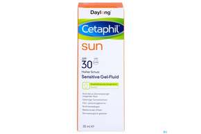 Sie sehen eine Packung Sonnenprodukte Cetaphil Sun Daylong Sensitive Gel Fluid Sfp30 30ml, Produktbild: 01 Sonnenprodukte Cetaphil Sun Daylong Sensitive Gel Fluid Sfp30 30ml, A-Nr.: 5129738 - 01