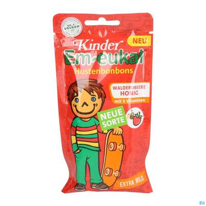 Em-eukal Bonbons Zuckerhaltig/kinder Walderdbeere-honig 75g, A-Nr.: 5165846 - 01